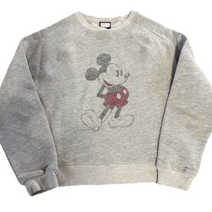 Disney Gray Mickey Mouse Sweater